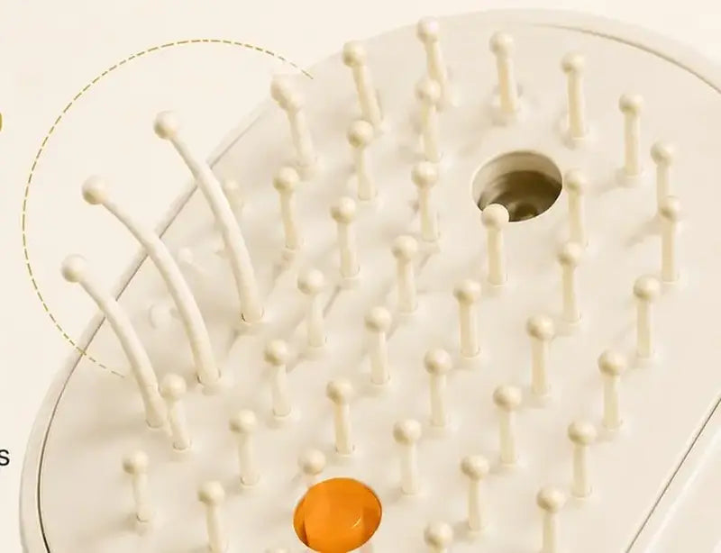 Flexible air-cushioned bristles close-up