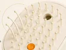 Air-cushioned bristles close-up